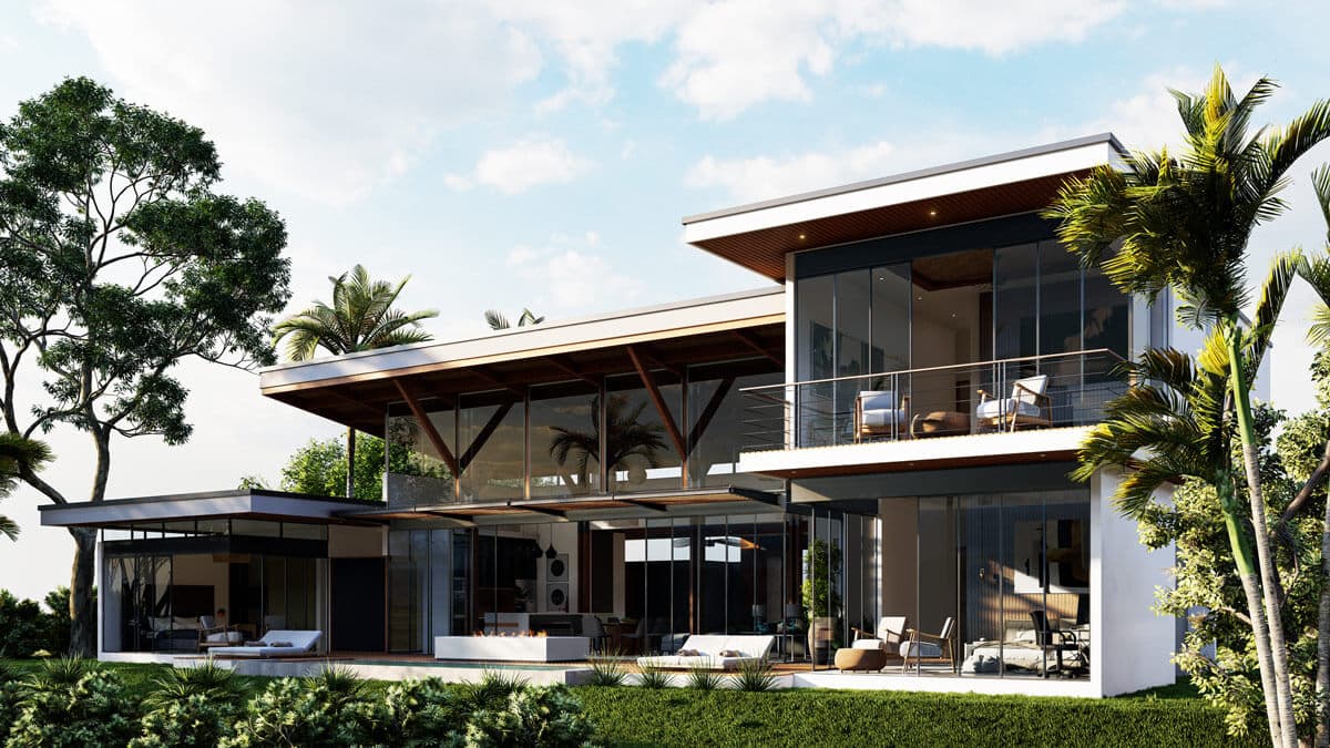Villa back view